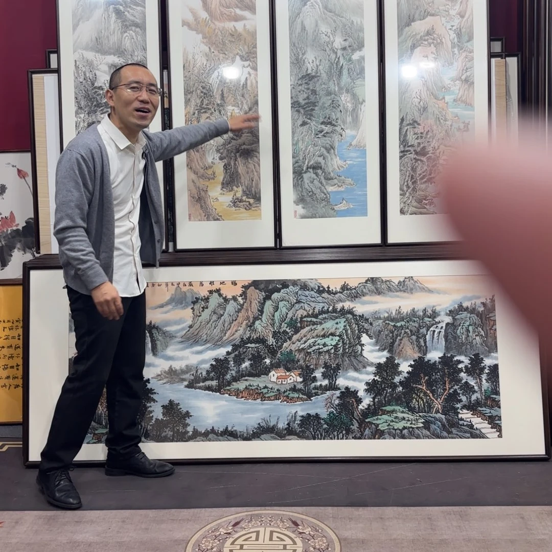 秋***风国画手绘作品45/160四副