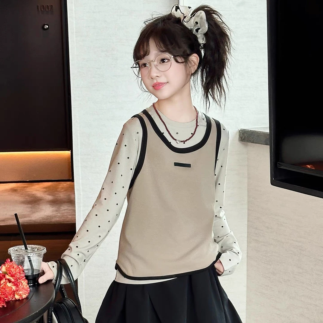 8181-沫弛尔早秋套装2025秋季新品女大童套装