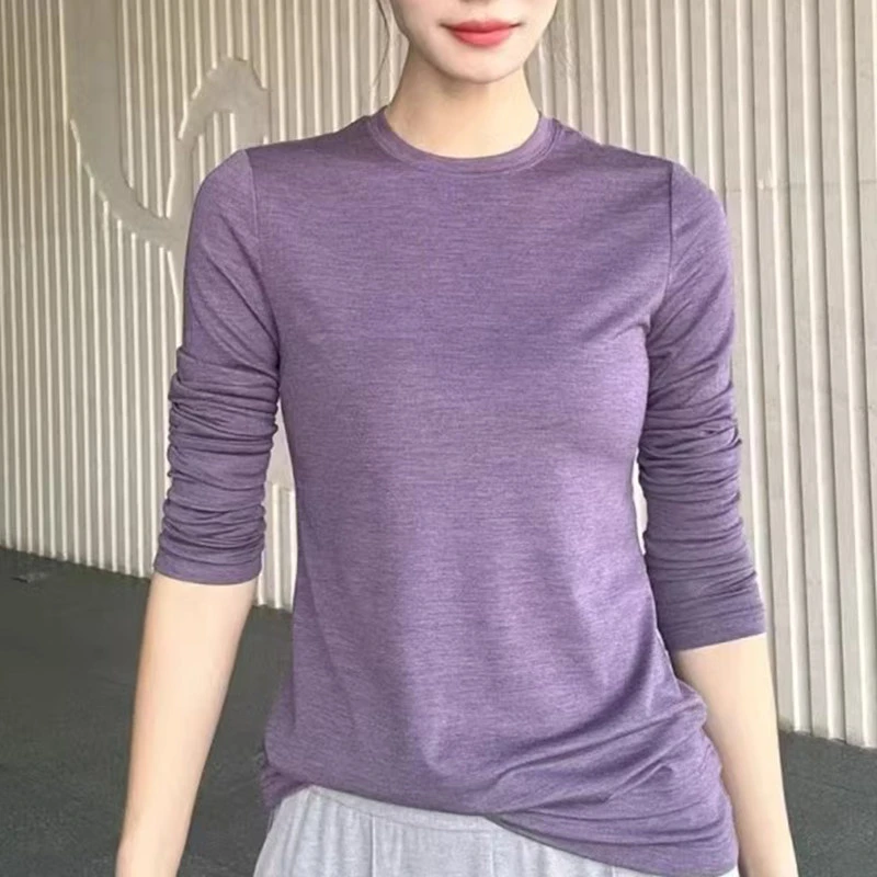 【商场同款】2025新款百搭显瘦套头长袖针织打底衫女5300886