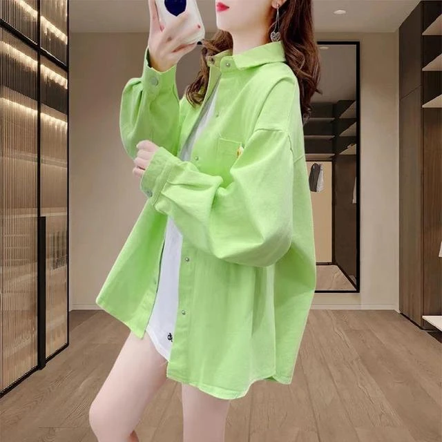 大码休闲衬衫外套女2025春秋季新款百搭百搭老钱风女装古风女装夏