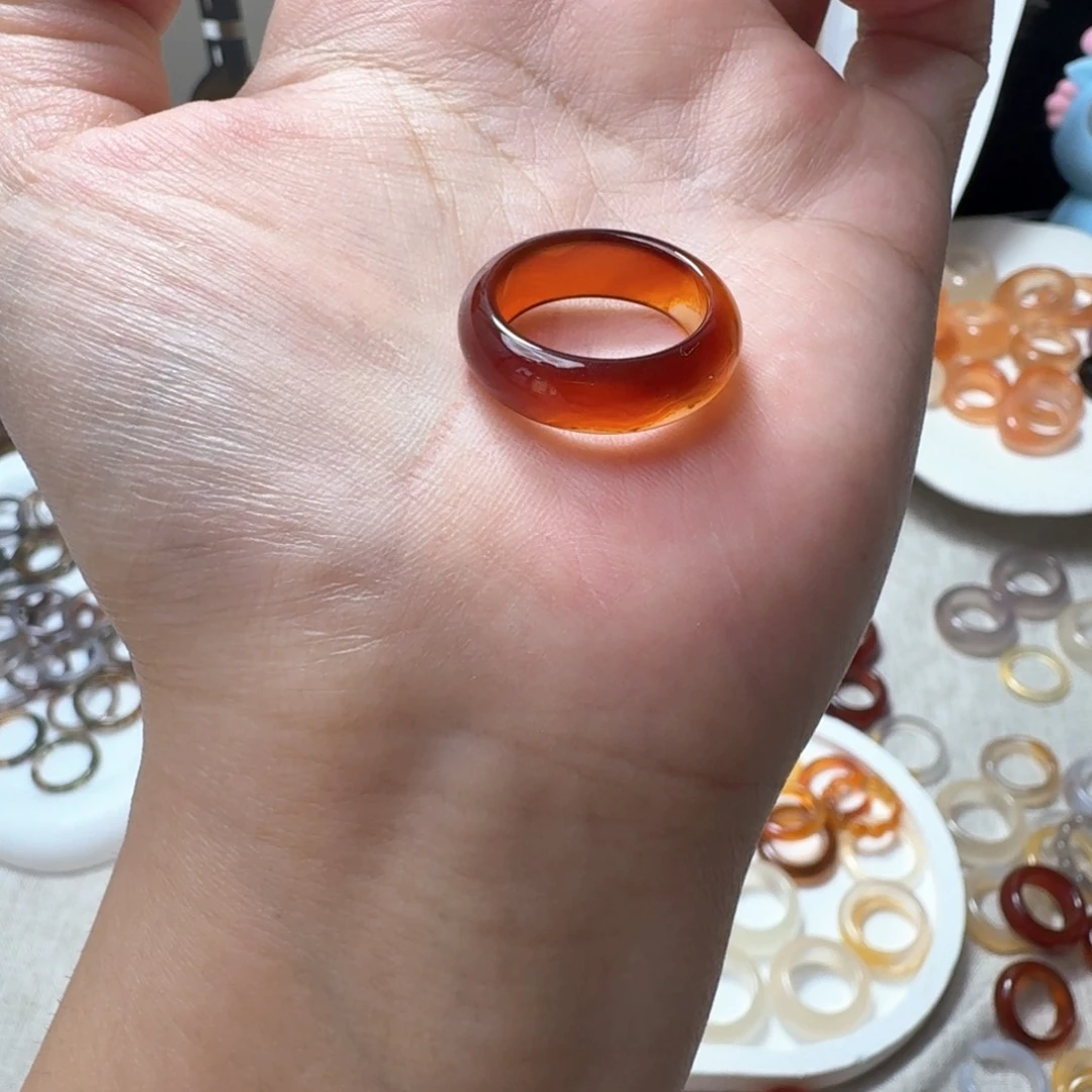 未镶嵌戒指玛瑙/玉髓393港15福利不退换微瑕