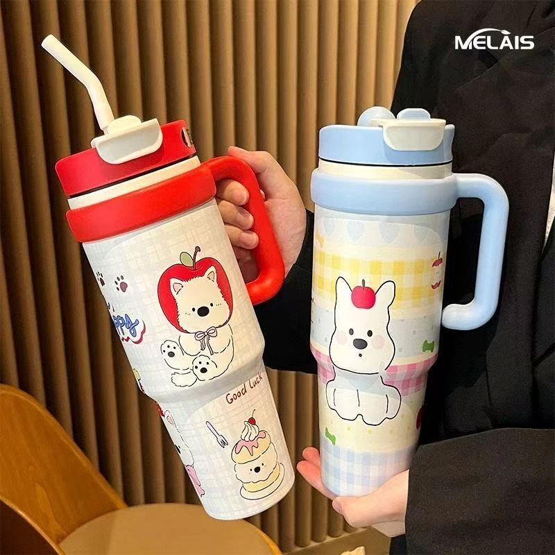 巨无霸冰霸杯新款2025高颜值保温杯大容量水杯女生吸管杯子