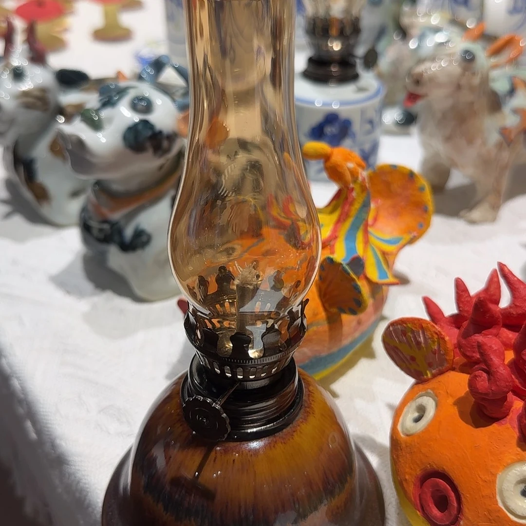 景德镇酥油灯陶瓷摆件