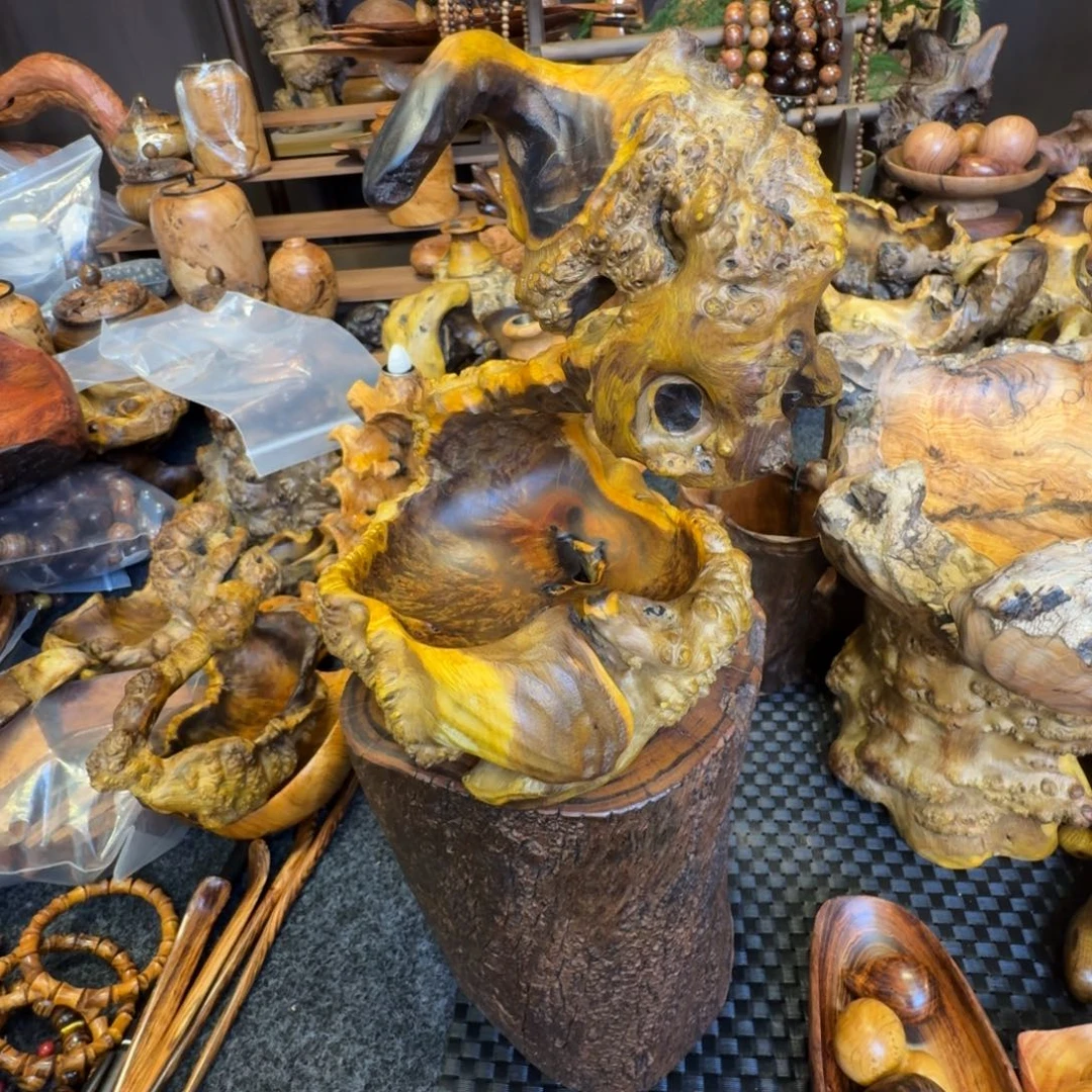 @***子花梨木类贵黄鬼柳紫檀麻梨等硬木手作