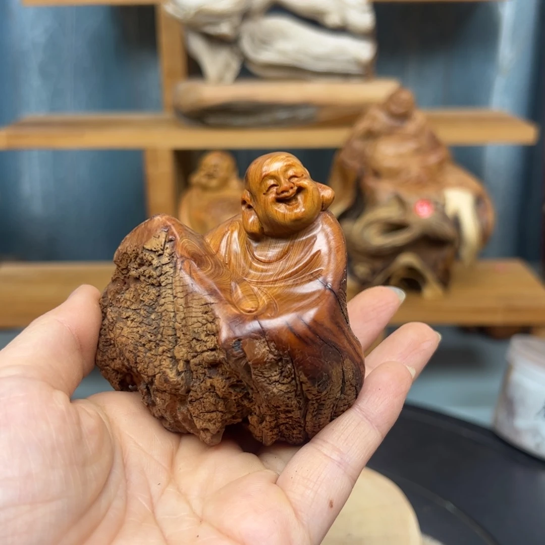 木薇*崖柏木摆件手把件