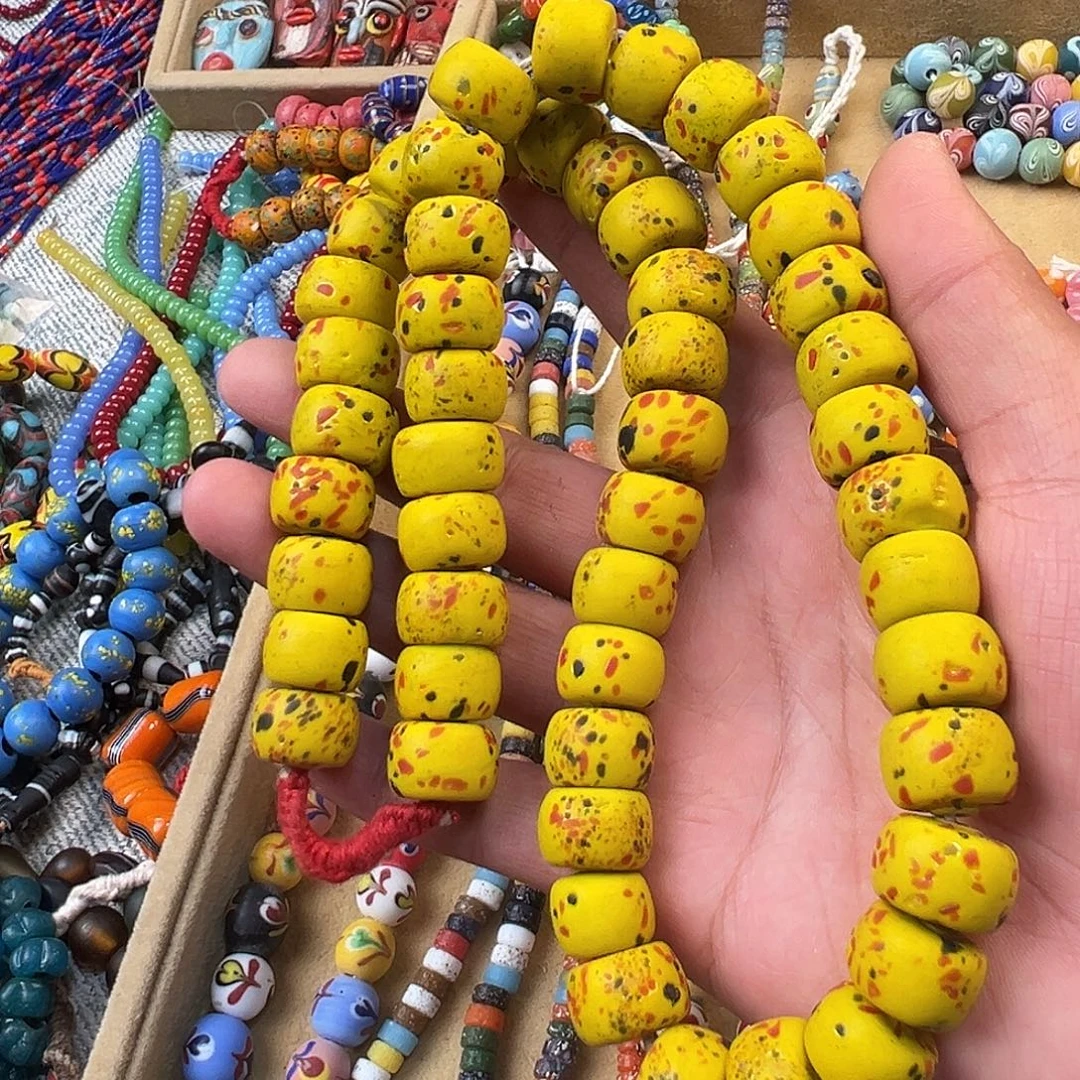 琉璃非金属黄色珠子