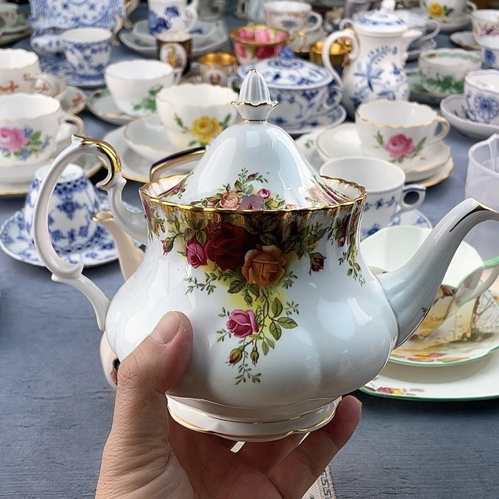 中古欧瓷瓷器小房子