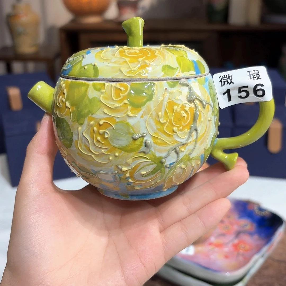 景德镇手绘高温釉下彩陶瓷茶具