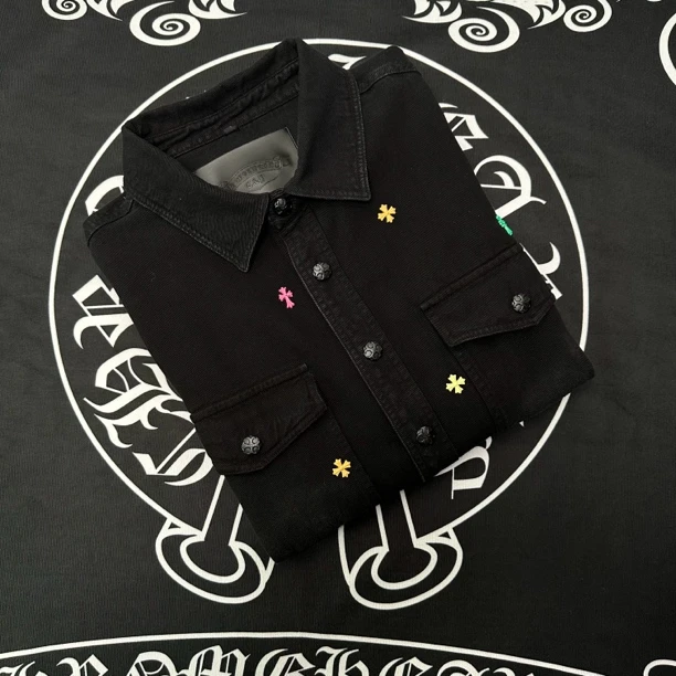 【悦悦推荐】轻奢高级感重工多巴胺彩钻牛仔衬衫外套2029（男女同款）