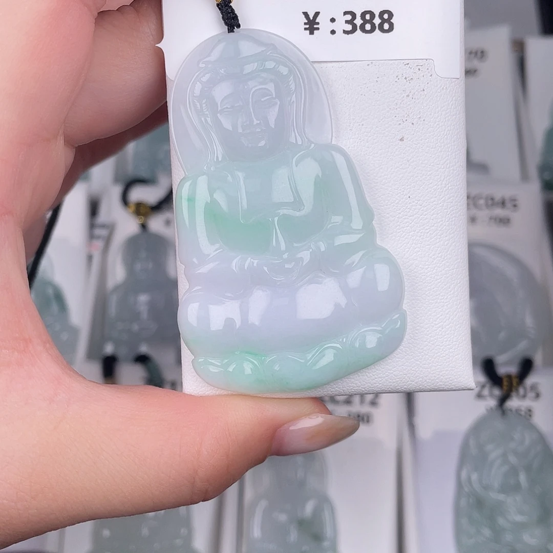 翡翠未镶嵌颈饰zc215