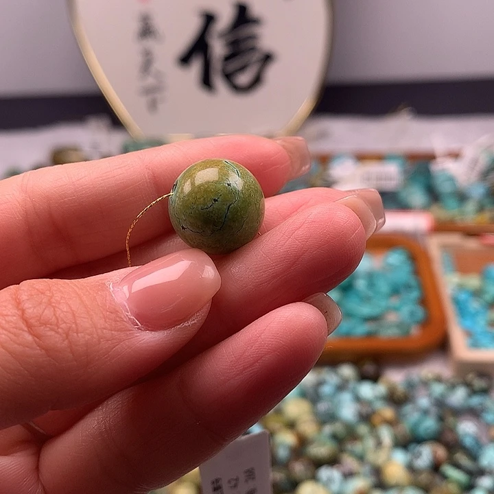 绿松石未镶嵌扣子扣子