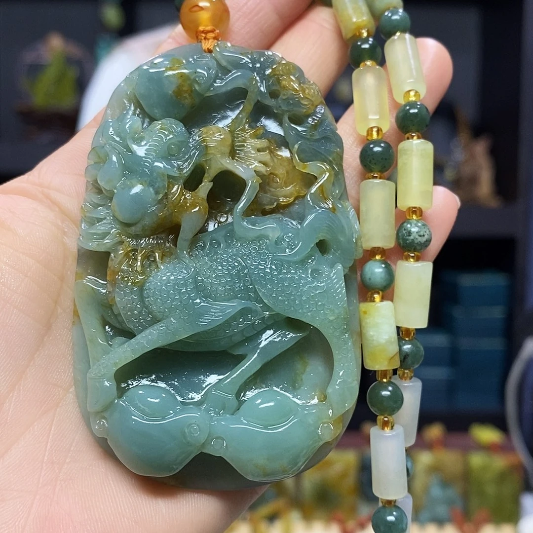 未镶嵌岫玉挂件吊坠