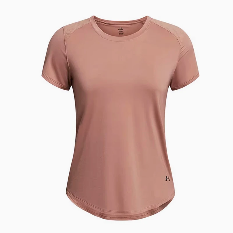 安德玛UA秋RUSH 女子新款透气训练运动短袖T恤1383638-