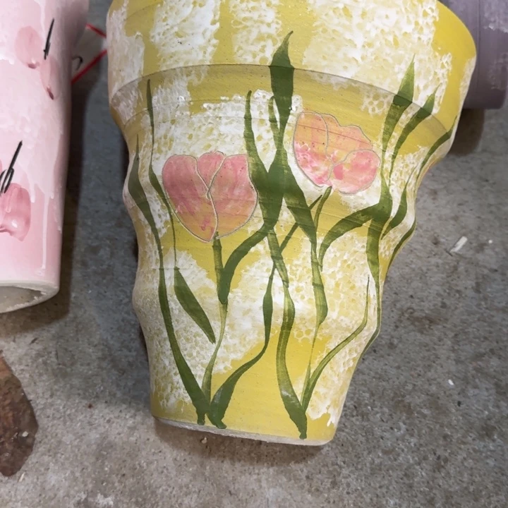 景德镇桌面陶瓷花盆