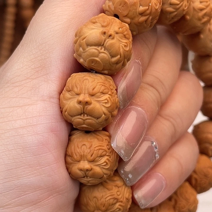 核桃手串/手链微瑕狗王16mm
