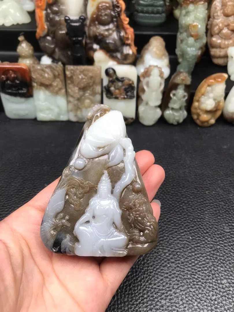 和田玉观音，实物漂亮