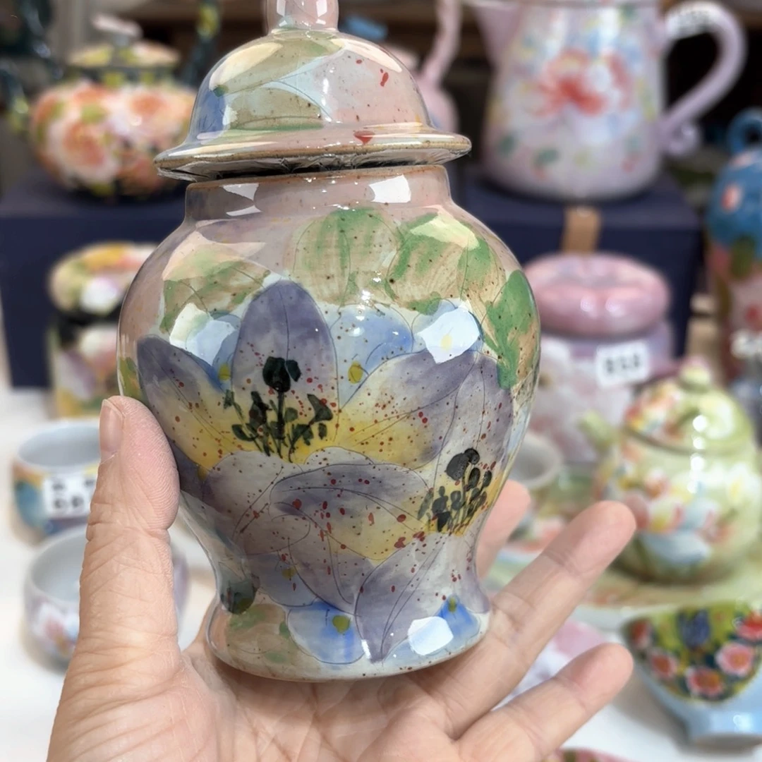 景德镇手绘高温釉下彩陶瓷茶具