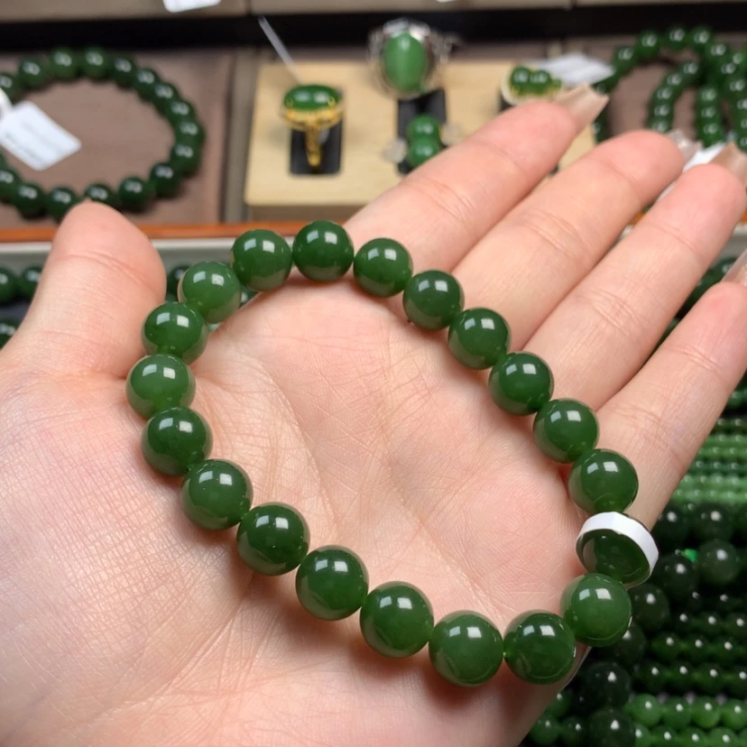 【闪购商品】和田玉（碧玉）手串未镶嵌张*