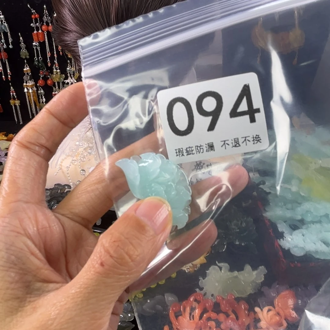 未镶嵌岫玉发饰聪*宝