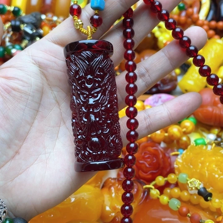 树脂制品66号龙柱子毛衣链