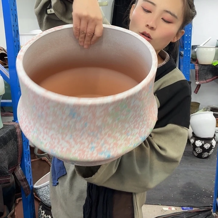 30×23 -粗陶花盆有孔-买买买