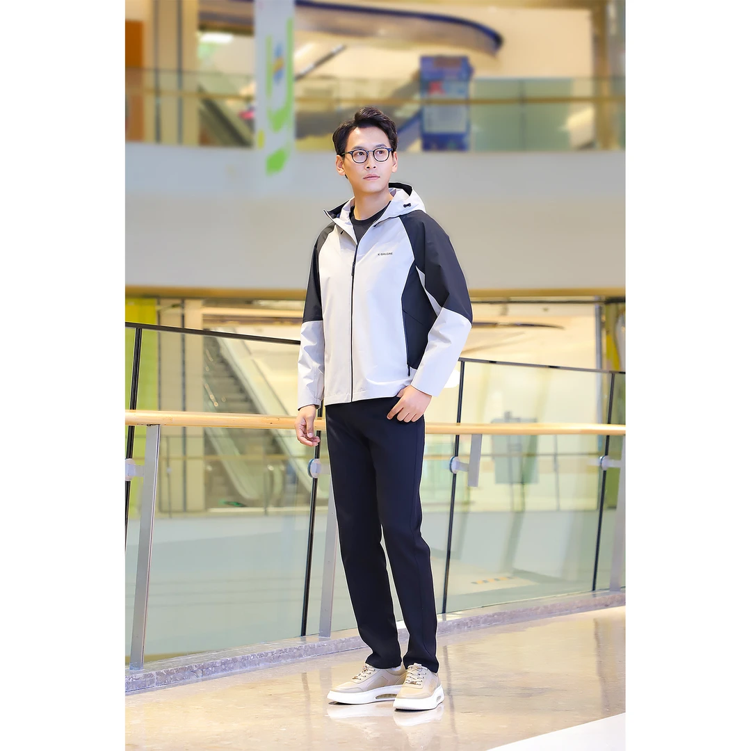 堡基尼2025春款商务休闲连帽夹克