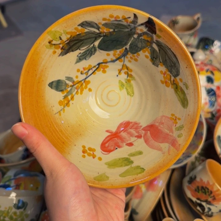 瓷片景德镇陶瓷手工手绘