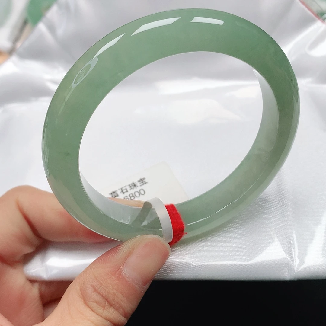 翡翠手镯未镶嵌天然翡翠手镯53