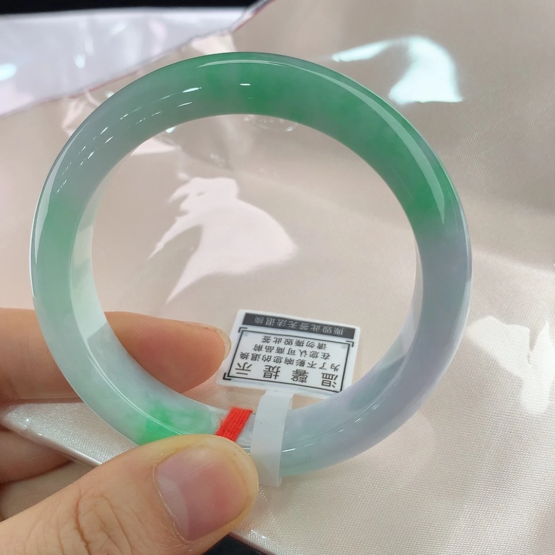 翡翠未镶嵌手镯正圈54/55