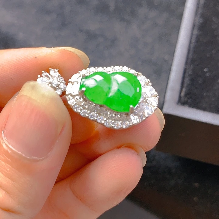 【闪购商品】翡翠银S925镶嵌颈饰翡翠