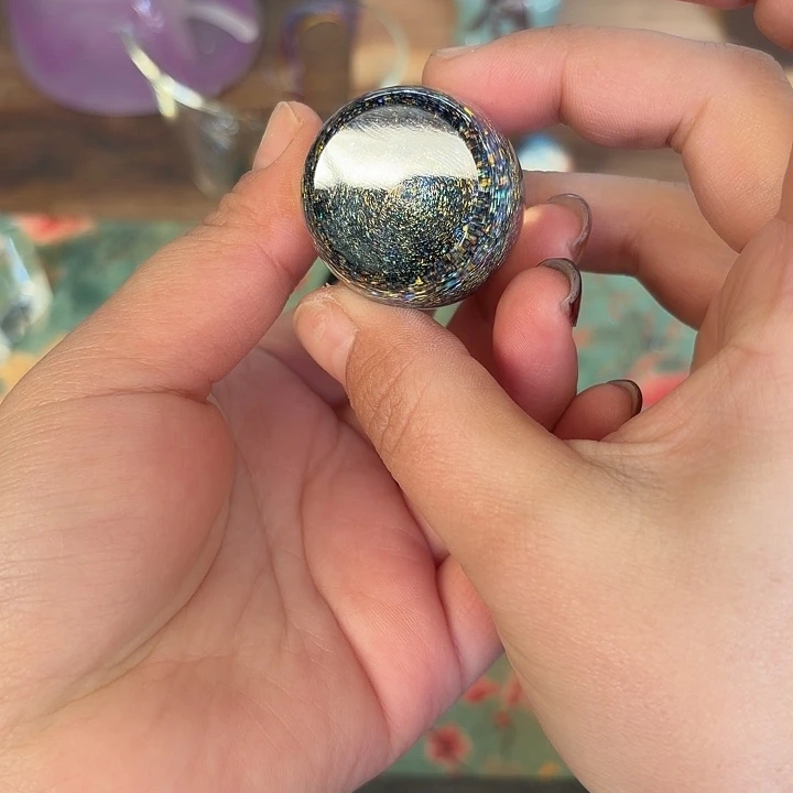 手工艺品玻璃玻璃茶器星空盖置