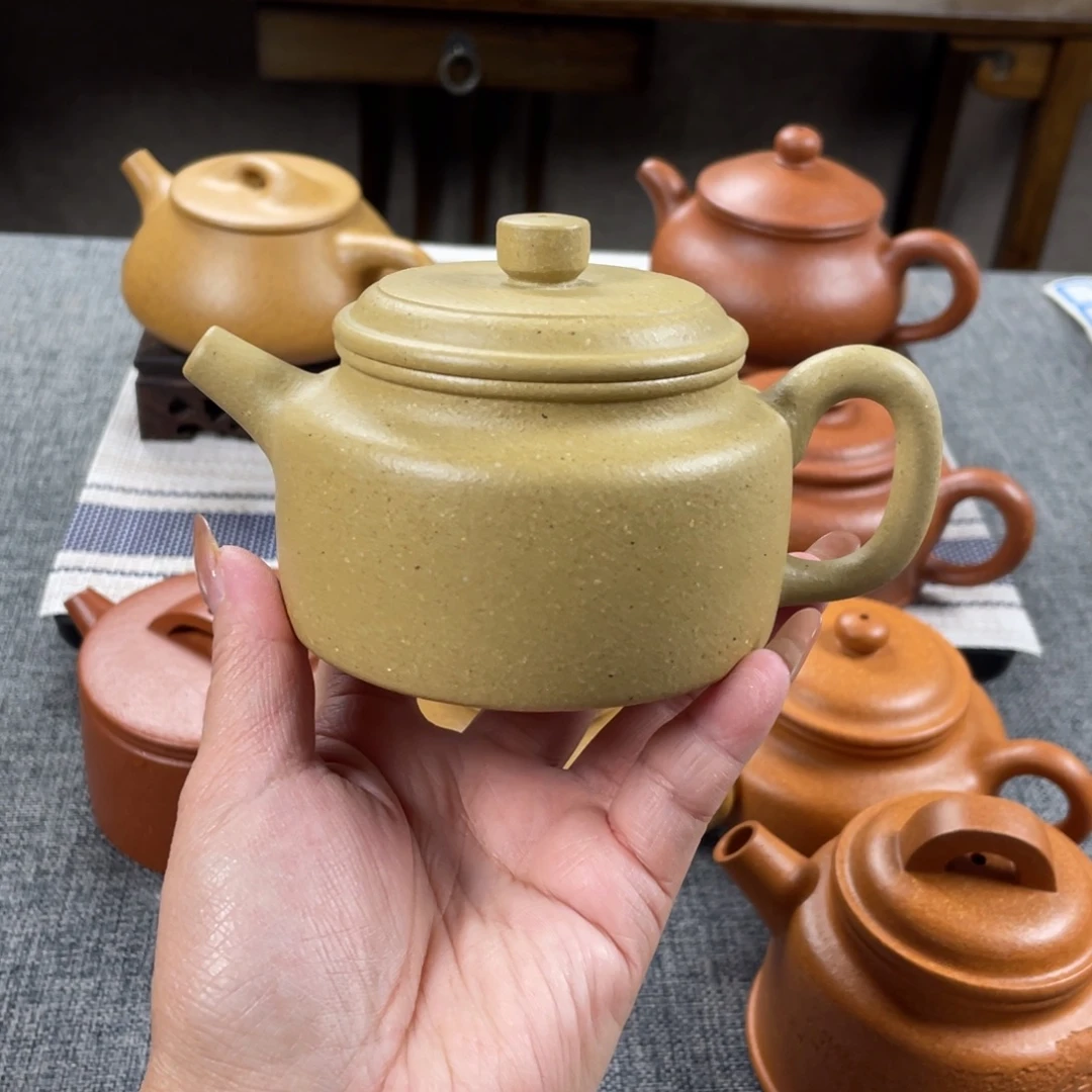 小***叶紫砂茶壶本绿德钟全手30目190