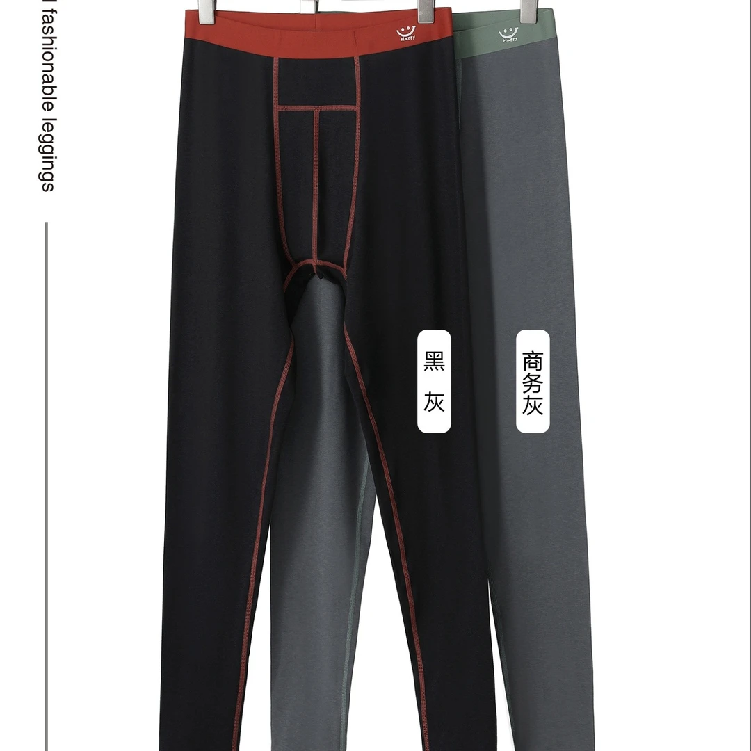 秋冬保暖撞色无痕粘腰撞色走线鸟巢新式秋裤