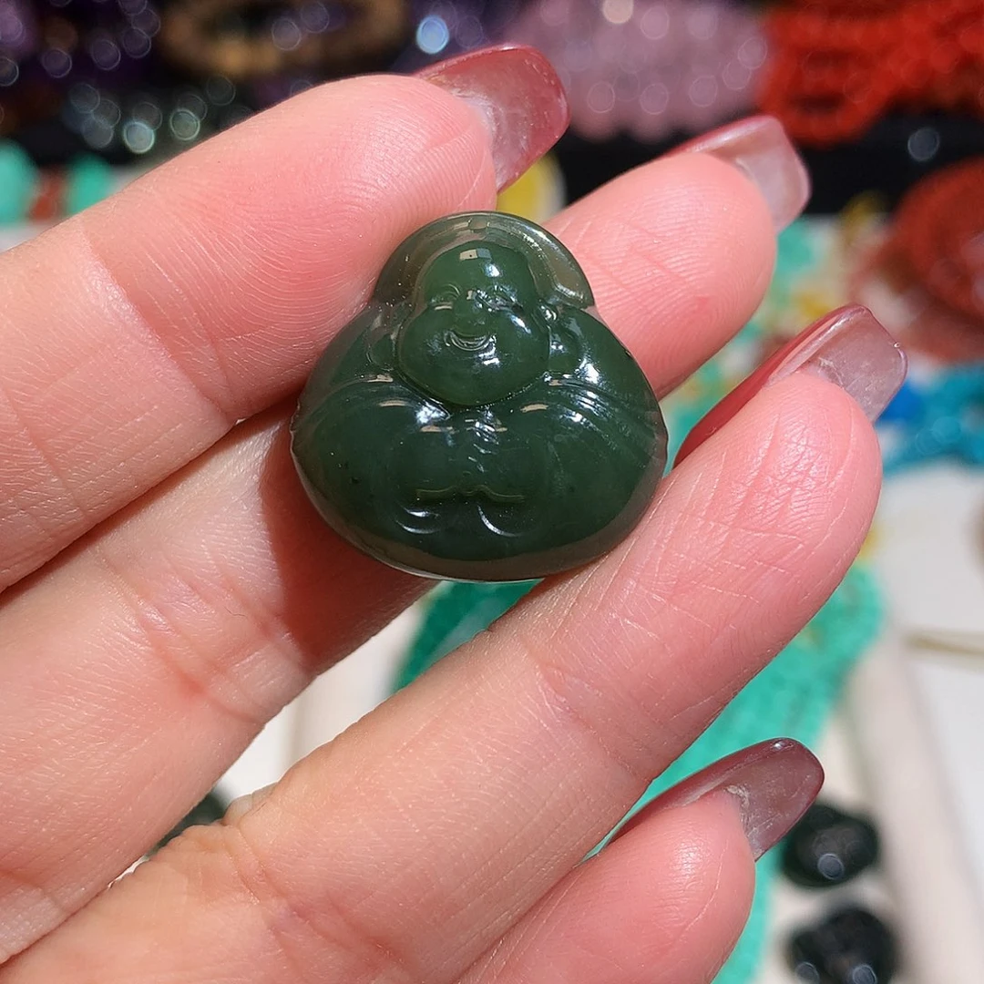 和田玉未镶嵌吊坠