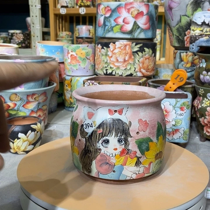 红陶景德镇艺术手绘作品