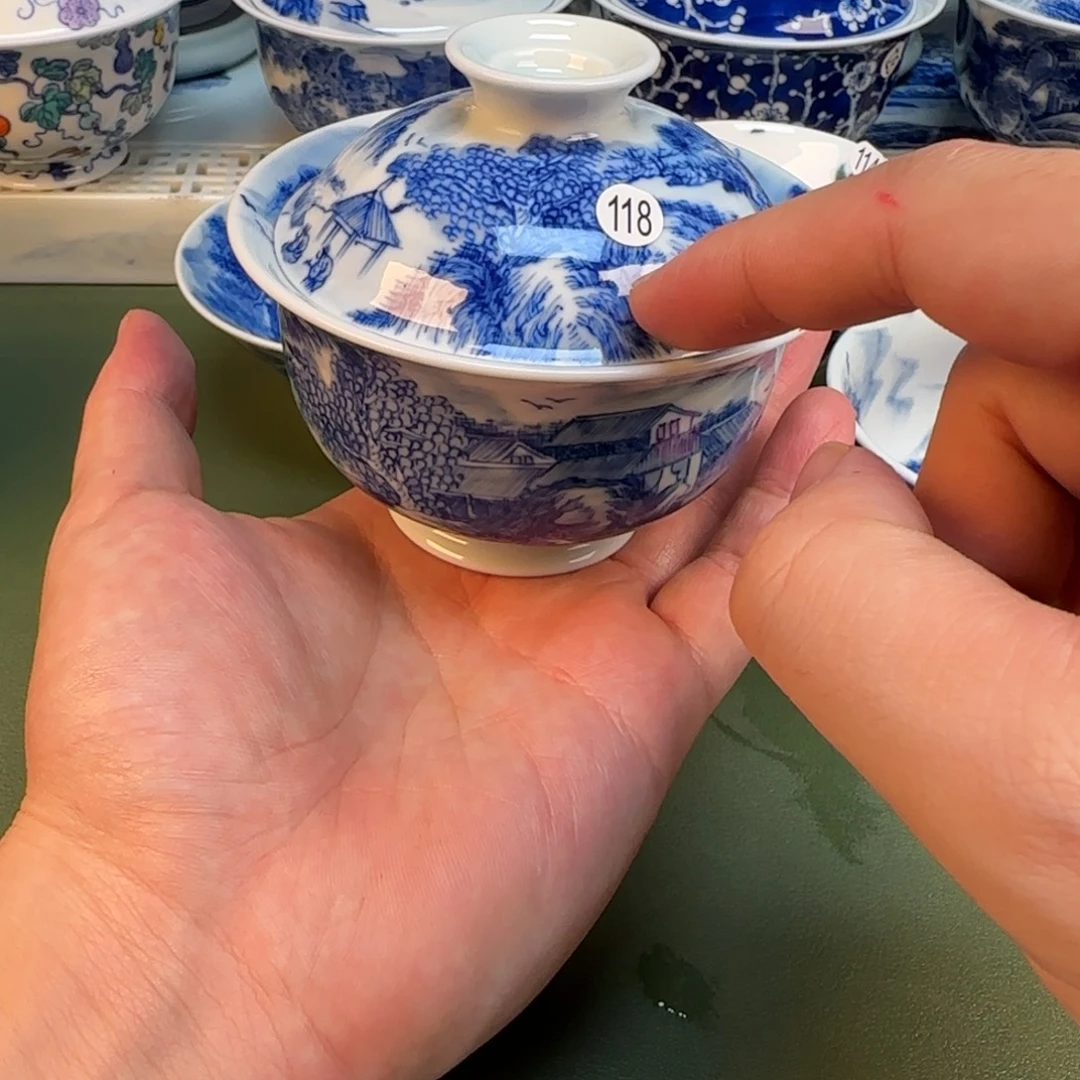 彦祖纯手工手绘茶具118