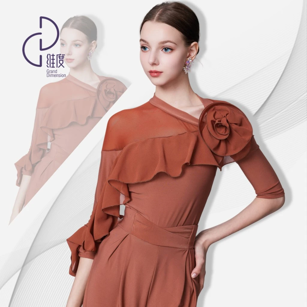 【维度舞服】Y485新品女士上衣摩登舞蹈服舞服新款舞服