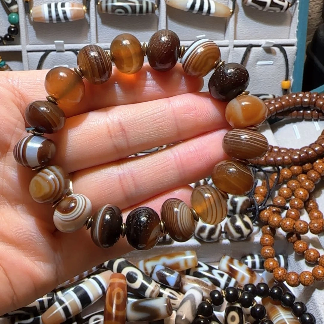 玛瑙玉碎，藏传密码碧玺（处理）