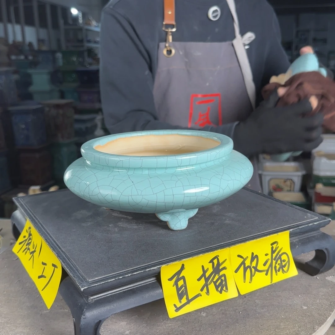 石湾花盆内口15，内深5编号688