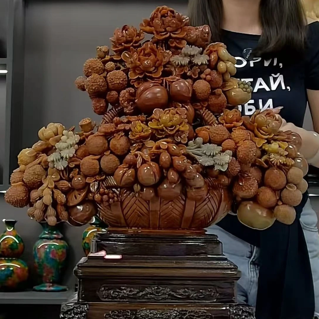 【付米链接 所见即所得】纯手工雕刻居家商务博古架中式新中式摆件.