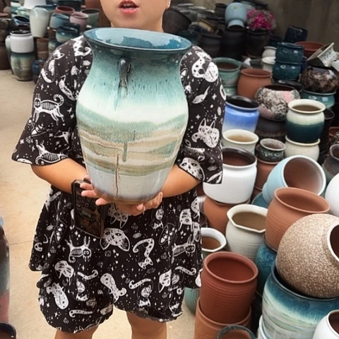 20口32高瑕疵一个盆子。