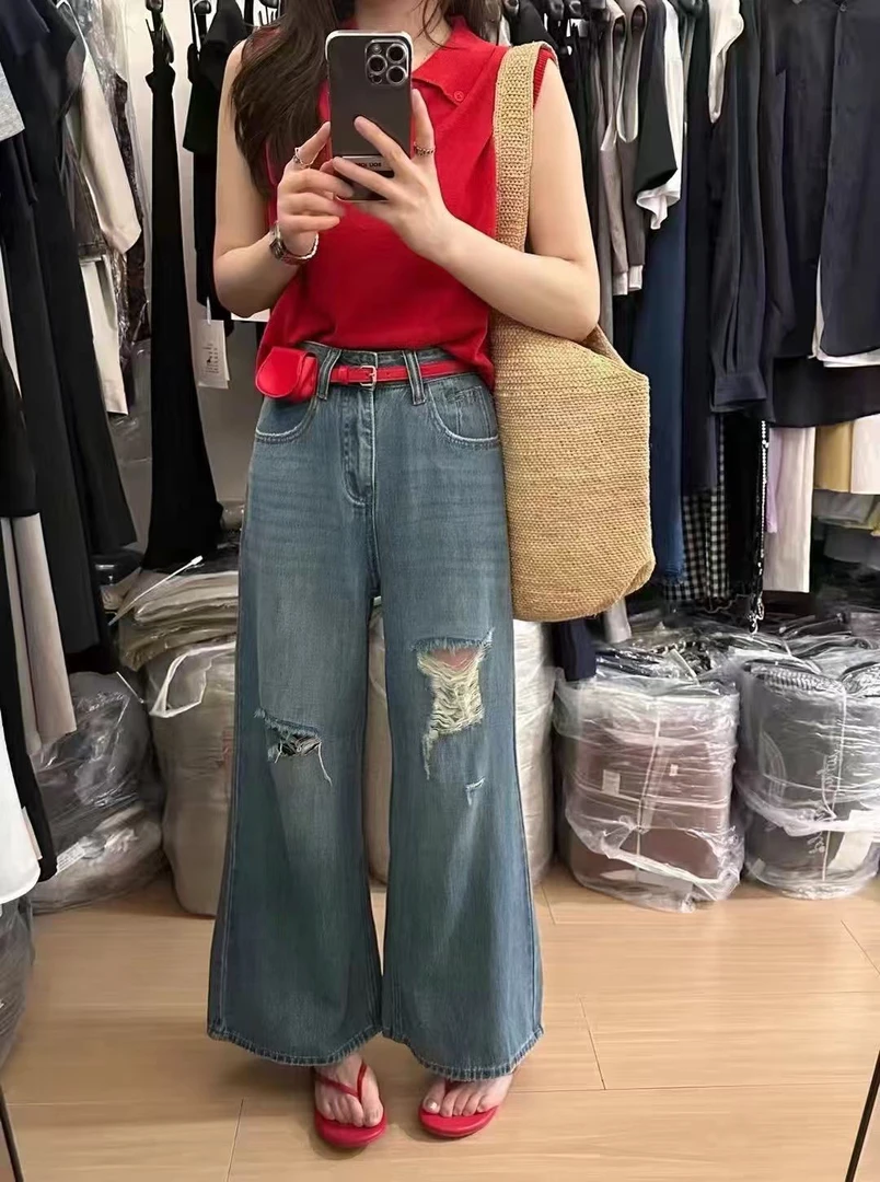 8969女装韩版时尚百搭牛仔裤94