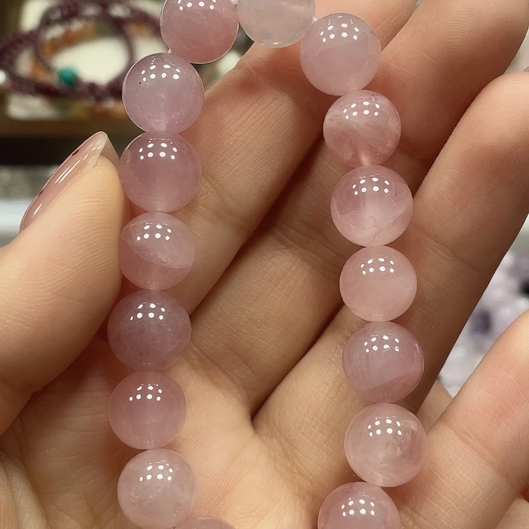 水晶手串未镶嵌粉水晶手串10Ｍ+