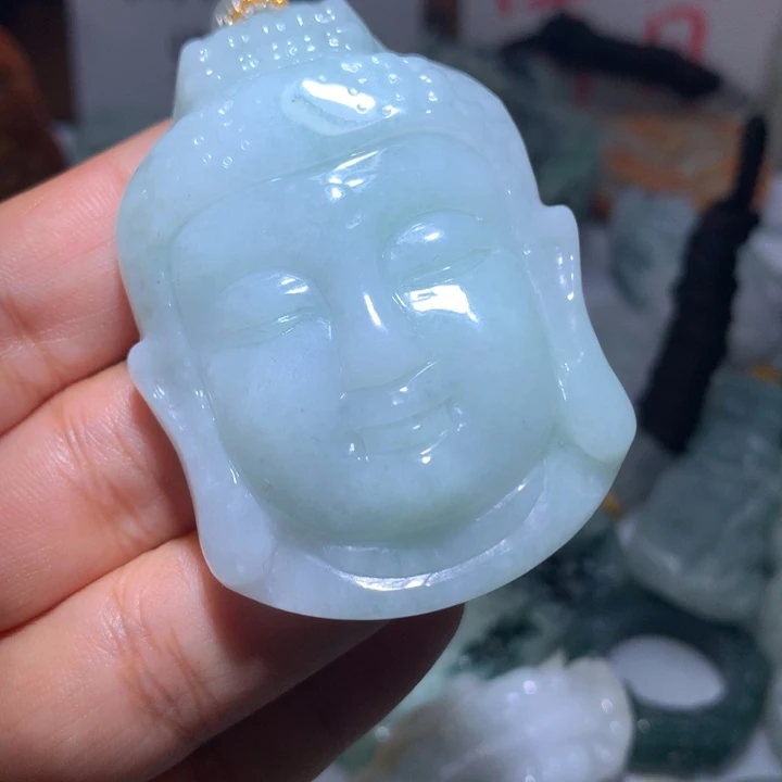 翡翠未镶嵌颈饰保真天然A货翡翠