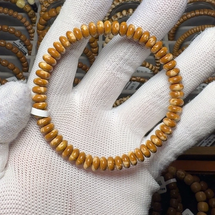 紫金鼠手串鼠尖纯肉火焰纹算盘7.4尺暴力归圆