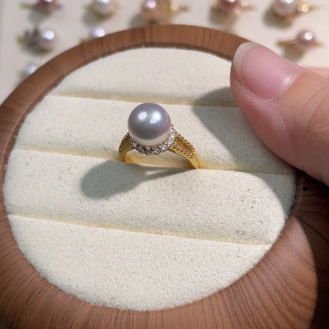 蒟***蒻合金淡水珍珠耳饰
