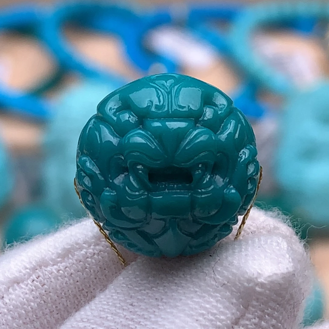 绿松石未镶嵌珠宝奇石15.5mm