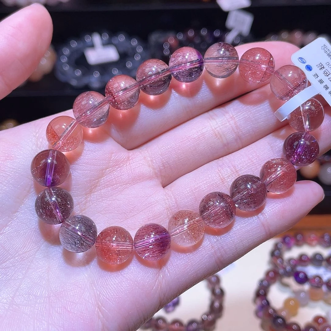 水晶手链未镶嵌来***高超七手链，晶体通透