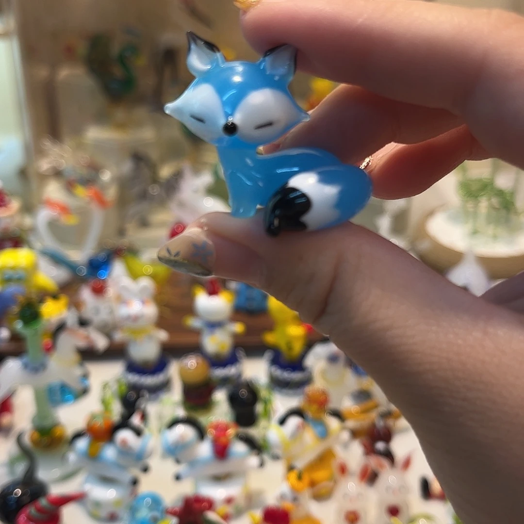 琉璃手工艺品小狐狸