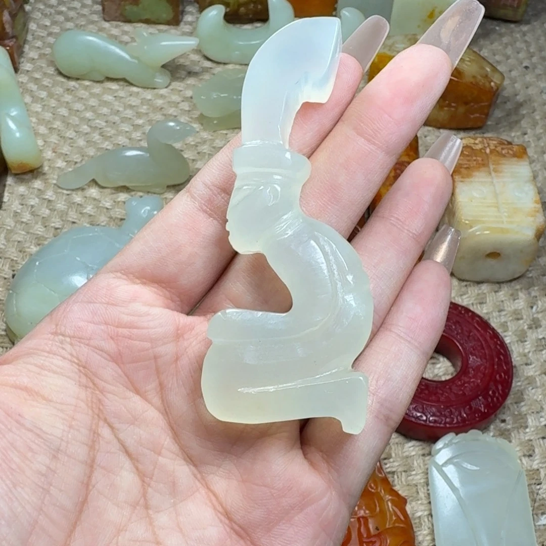 白玉菩提吊坠挂件